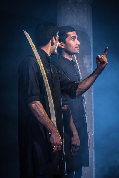 Danny Ashok and Darren Kuppan in Guards at the Taj at the Bush Theatre 2017